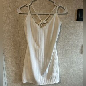 NWT Medium White Ribbed Swim Suit Cover Up Wild Fable